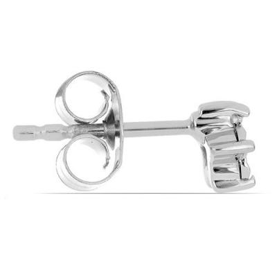 BUY REAL WHITE DIAMOND GEMSTONE EARRINGS IN 925 SILVER 